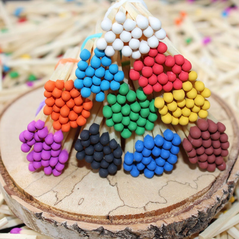 Bulk Matchsticks with Coloured and White Tips