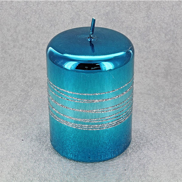 Blue Christmas Candles