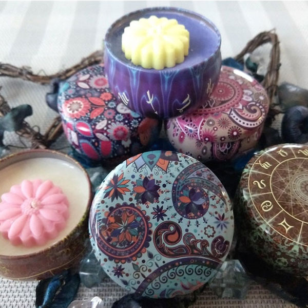 Christmas Candle Tins