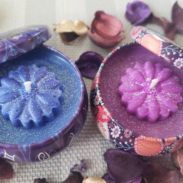 Christmas Candle Tins