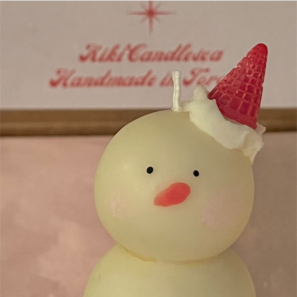 Snowman Candle